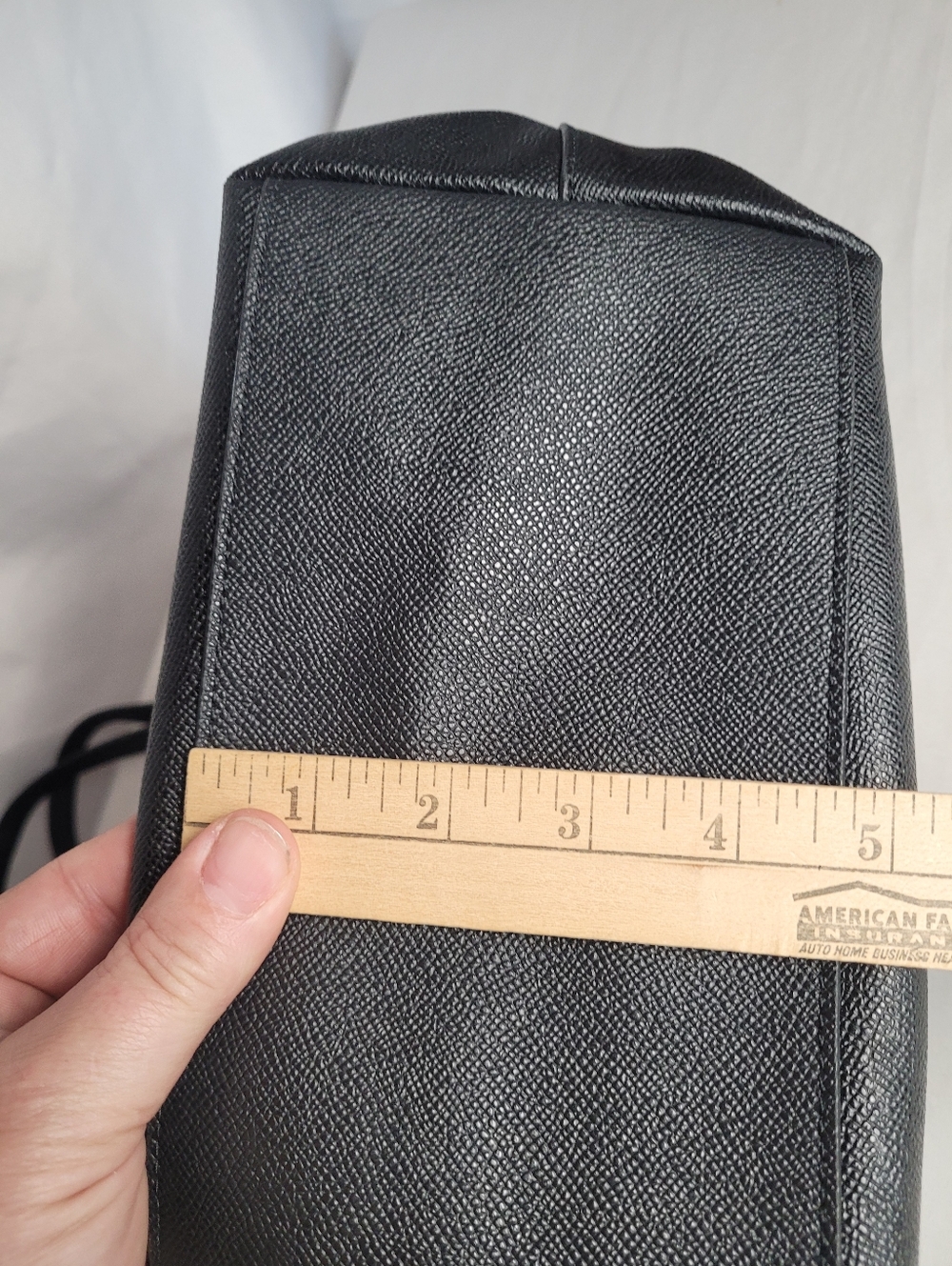 Coach Medium City Tote Shoulder Bag Black Crossgrain Leather EUC - Picture 6 of 11